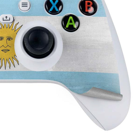 Argentina Flag Distressed Xbox Series S Controller Skin